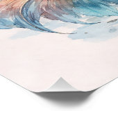 Aquatic Dragon Misty Waters Poster (Ecke)