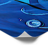 "Aquatic Duo of Joy" - surreal farbige Hunde Poster (Ecke)