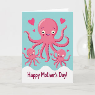 Aquatic Family Mothers Day Karte