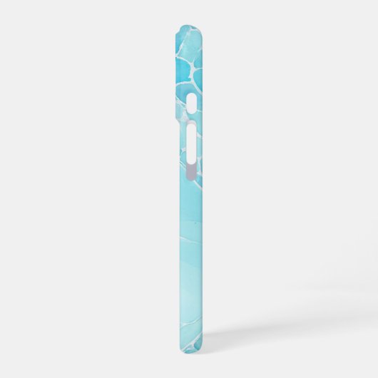 Aquatic Flow - Rippling Water Art Phone Case iPhone 16 Hülle (Linke Seite)