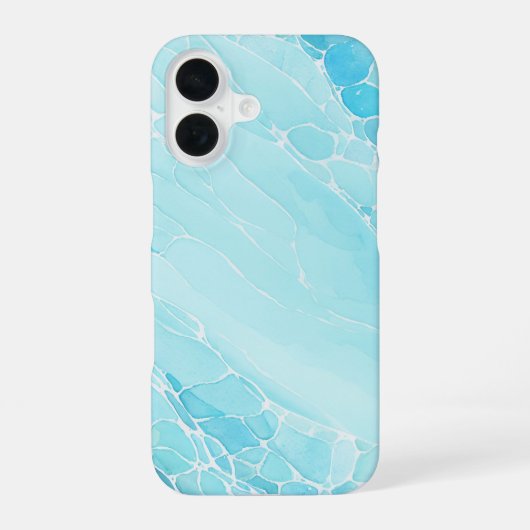 Aquatic Flow - Rippling Water Art Phone Case iPhone 16 Hülle (Rückseite)