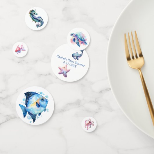 Aquatic Friends Baby Dusche Konfetti (Gruppe)