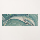 Aquatic Grace: Der Dolphin-Tanz Yogamatte (Rückseite (Horizontal))