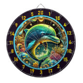 Aquatic Joy Dolphin Dartboard Set Dartscheibe (vorne)