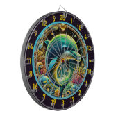 Aquatic Joy Dolphin Dartboard Set Dartscheibe (Vorderseite Links)