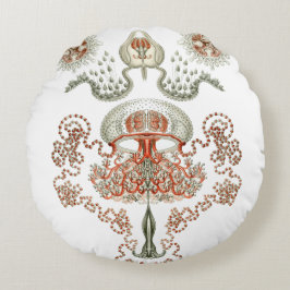 Aquatic Life ~ Haeckel ~ Jellyfish Cushions Rundes Kissen