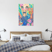 "Aquatic Mermaid" Canvas Print Leinwanddruck (Insitu (Schlafzimmer))