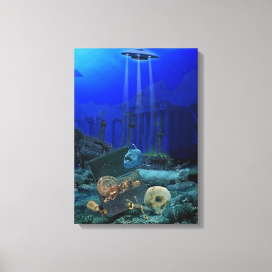 Aquatic Ocean Alien Object Unterwasser Canvas Prin Leinwanddruck (Vorderseite)