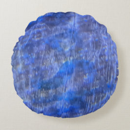 Aquatic Rock Pattern Rundes Kissen