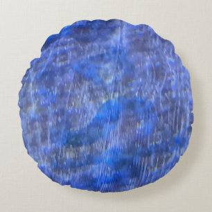 Aquatic Rock Pattern Rundes Kissen