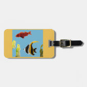 Aquatic Sea Art Fish Gepäckanhänger (Vorderseite horizontal)