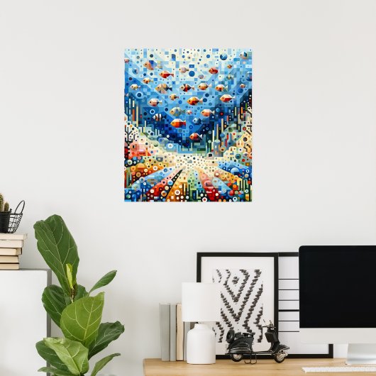 Aquatic Symphony Poster (Heimbüro)