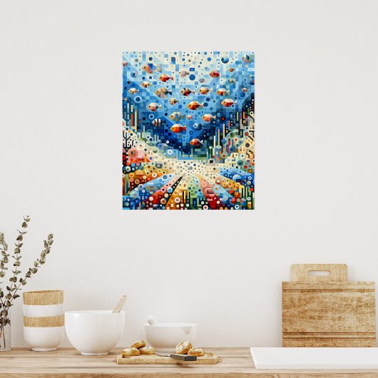 Aquatic Symphony Poster (Küche)