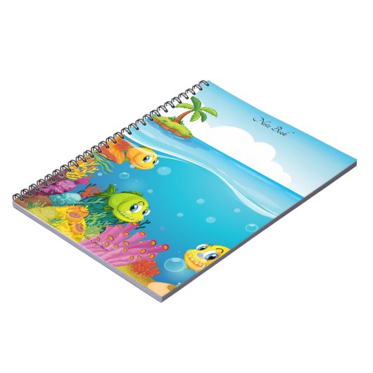 Aquatic-Themed-Notebook Notizblock (Linke Seite)