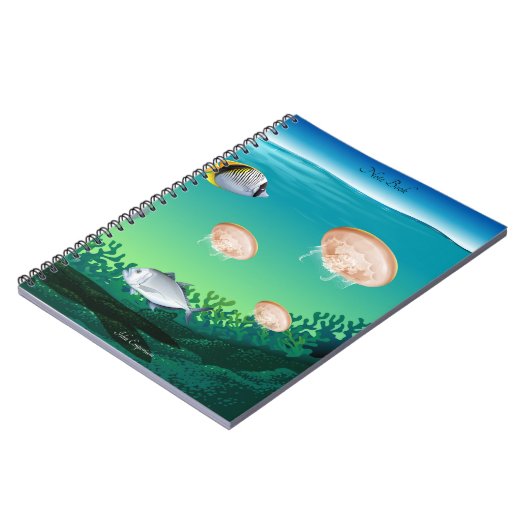 Aquatic-Themed-Notebook Notizblock (Linke Seite)