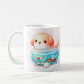 Aquatic Whimsy Dog-Shaped Coffee Tasse (Links)