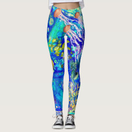 Aquatica Leggings, Ozean-Leggings, Leggings
