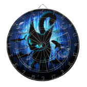 Aquaticat - surreale Katze im Tiefsee Dartscheibe (vorne)