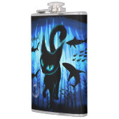 Aquaticat - surreale Katze im Tiefsee Flachmann (Links)