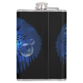 Aquaticat - surreale Katze im Tiefsee Flachmann (Rückseite)