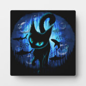 Aquaticat - surreale Katze im Tiefsee Fotoplatte (Vorderseite)