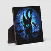 Aquaticat - surreale Katze im Tiefsee Fotoplatte (Vorderseite)