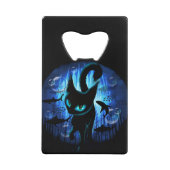 Aquaticat - surreale Katze im Tiefsee Geldbeutel Flaschenöffner (Vorderseite)