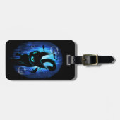 Aquaticat - surreale Katze im Tiefsee Gepäckanhänger (Vorderseite horizontal)