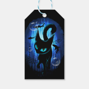 Aquaticat - surreale Katze im Tiefsee Geschenkanhänger