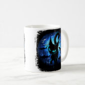 Aquaticat - surreale Katze im Tiefsee Kaffeetasse (VorderseiteRechts)