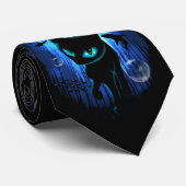 Aquaticat - surreale Katze im Tiefsee Krawatte (Gerollt)