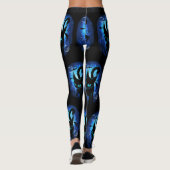 Aquaticat - surreale Katze im Tiefsee Leggings (Rückseite)