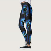 Aquaticat - surreale Katze im Tiefsee Leggings (Links)