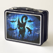 Aquaticat - surreale Katze im Tiefsee Metall Brotdose (Rückseite)