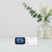 Aquaticat - surreale Katze im Tiefsee Mini Visitenkarte (Stehend Vorderseite)