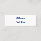 Aquaticat - surreale Katze im Tiefsee Mini Visitenkarte (Rückseite)