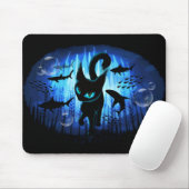 Aquaticat - surreale Katze im Tiefsee Mousepad (Mit Mouse)