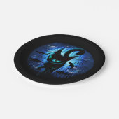 Aquaticat - surreale Katze im Tiefsee Pappteller (Schrägansicht)