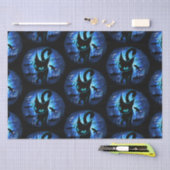 Aquaticat - surreale Katze im Tiefsee Seidenpapier (Handwerk)