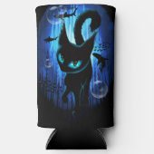 Aquaticat - surreale Katze im Tiefsee Selters Dosenkühler (Vorderseite)