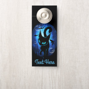 Aquaticat - surreale Katze im Tiefsee Türanhänger