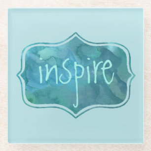 Aquatische Blues Inspiriere Untersetzer