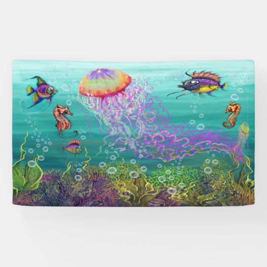 Aquatische Fantasie Banner (Horizontal)