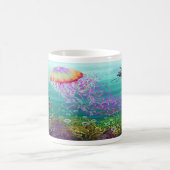 Aquatische Fantasie Kaffeetasse (Mittel)