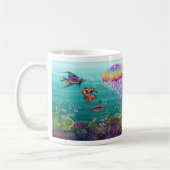 Aquatische Fantasie Kaffeetasse (Links)