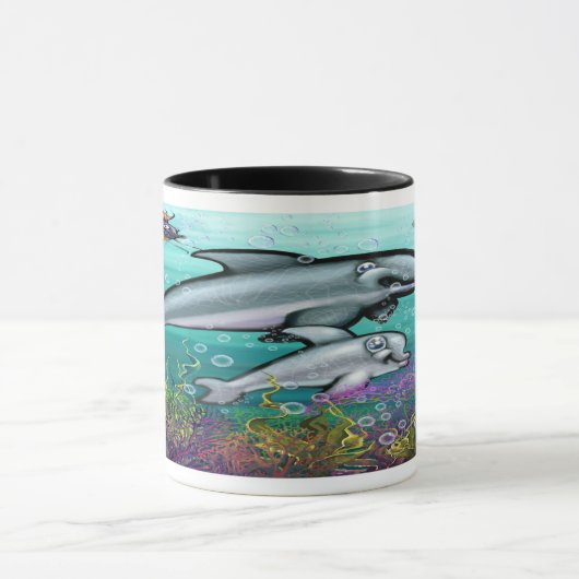 Aquatische Fantasie Tasse (Zentrum)
