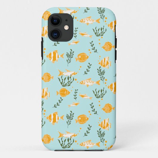 Aquatische Fische Case-Mate iPhone Hülle (Rückseite)