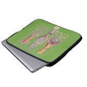 Aquatische Kunstauktopien Laptopschutzhülle (Vorne Knopf)