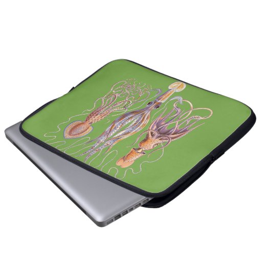 Aquatische Kunstauktopien Laptopschutzhülle (Vorne Knopf)