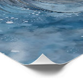 Aquatischer Drachen-Angeln Poster (Ecke)
